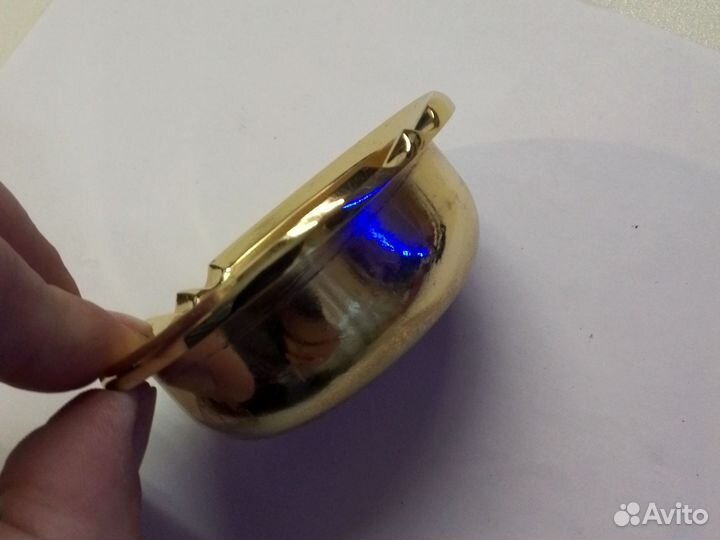 Пепельница латунная