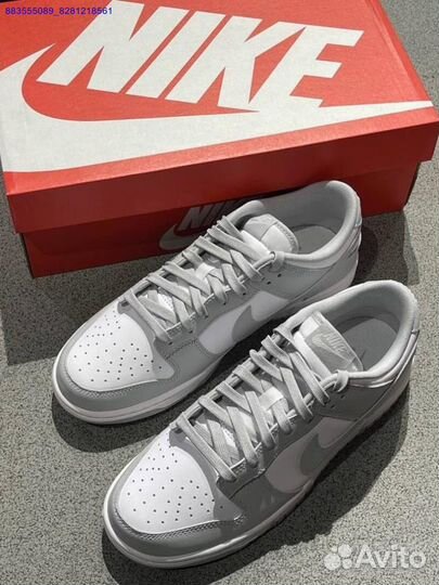 Кроссовки Nike Dunk Low Grey Fog оригинал