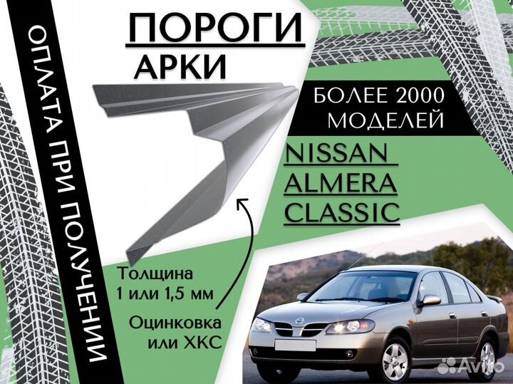 Ремкомплект порогов Nissan Almera Classic