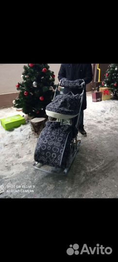 Детские санки коляска