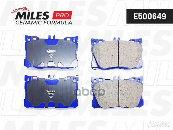 Колодки тормозные (смесь ceramic) E500649 Miles