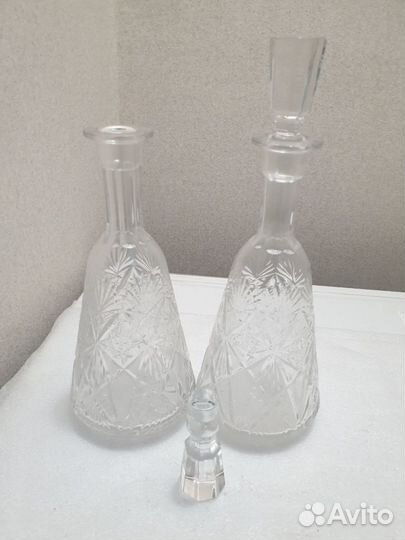 Хрусталь СССР. Два графина