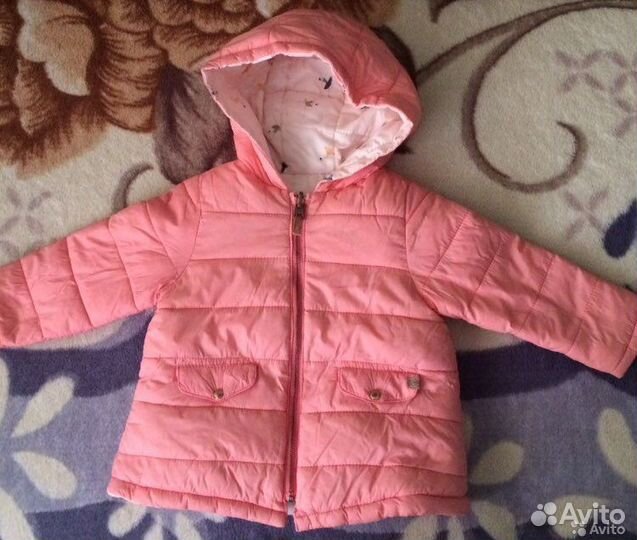 Двухсторонняя куртка на девочку 1-2,5 лет