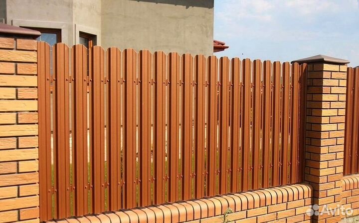 Штакетник металлический