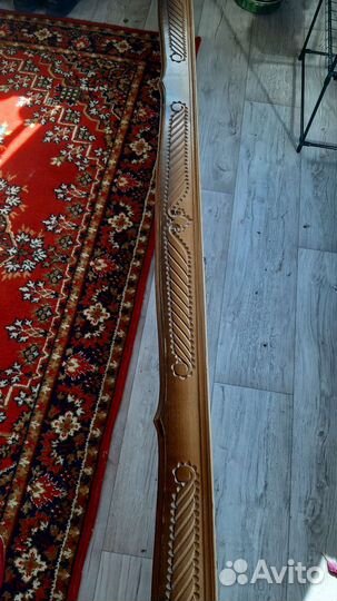 Карниз потолочный двухрядный деревянный