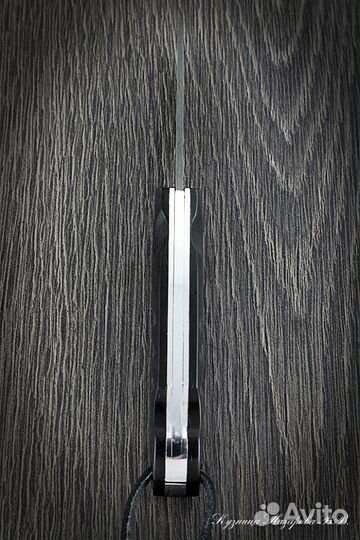 Нож складной Чибис сталь Х12мф накладки акрил черн