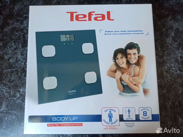Умные напольные весы Tefal Body Up BM2520V0(новые)