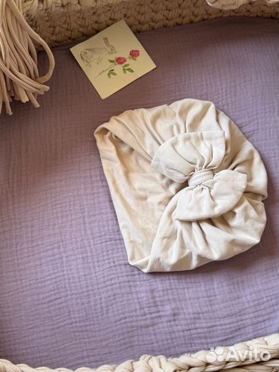 Шапочка чалма для девочки