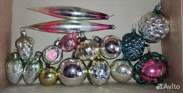Елочные игрушки СССР 64 шт