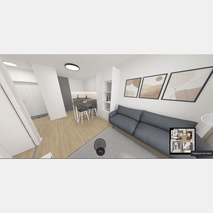1-к. квартира, 34,3 м², 5/12 эт.