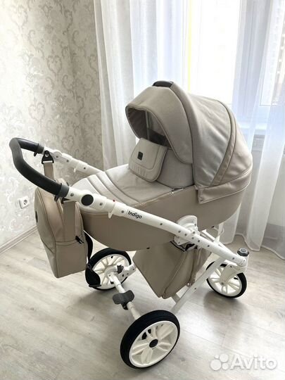 Коляска 2 в 1 эко кожа