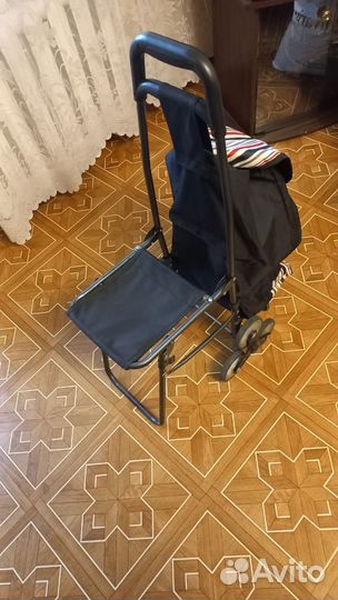 Сумка тележка хозяйственная на колесах