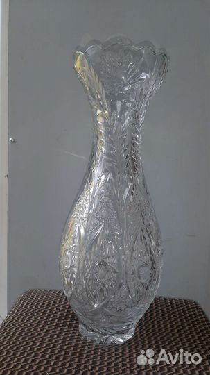 Ваза хрустальная