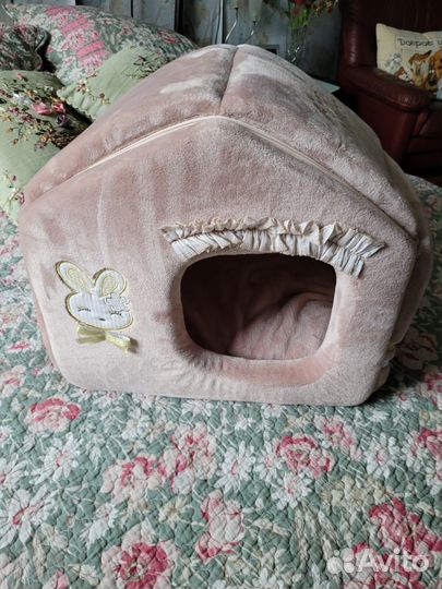 Лежанка домик для собаки