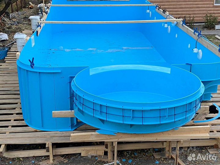 Бассейн 8x4 полипропиленовый