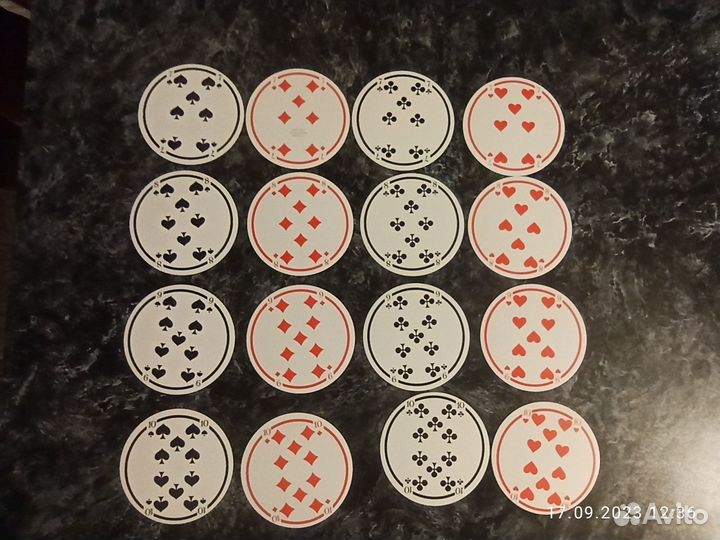 Редкие игральные карты бирдекели Германия - 32 шт