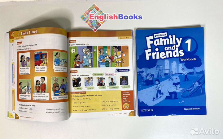 Family and friends 1, 2ed (CB+WB+CD) новые