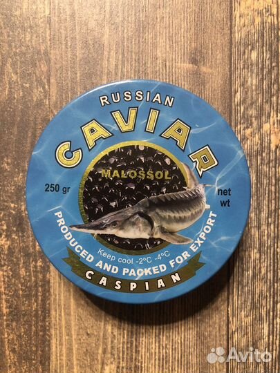 Банка для черной икры