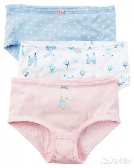 Новый набор трусиков Carter's 3 шт в уп., р-р 6/6х