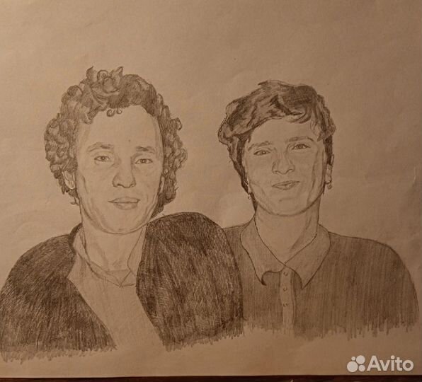 Портрет по фото карандашом