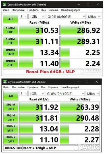 Карта памяти SD Kingston V90 32GB +reader UHS-II