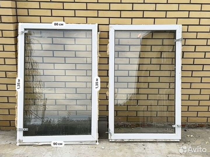 Пластиковые окна бу 3 шт