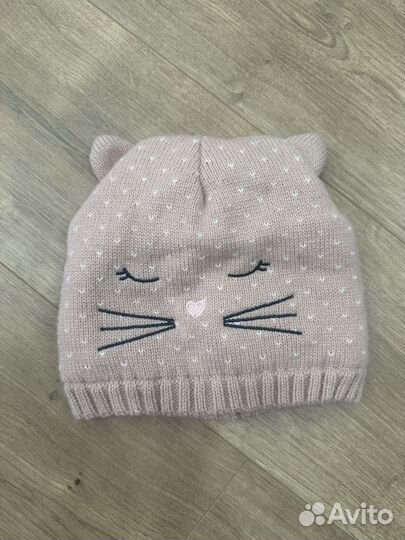 Шапка для девочки демисезон 4-5 лет
