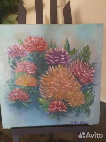 Картина маслом букет