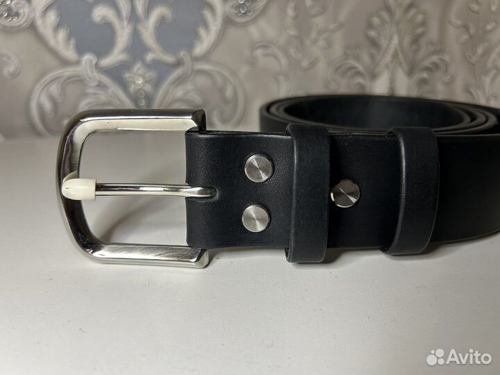 Мужской кожаный ремень ручной работы