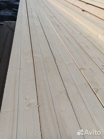 Доска обрезная, дисковый распил, 25х100х6000 мм