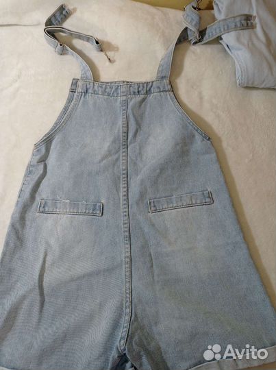 Джинсовый комбинезон женский 44