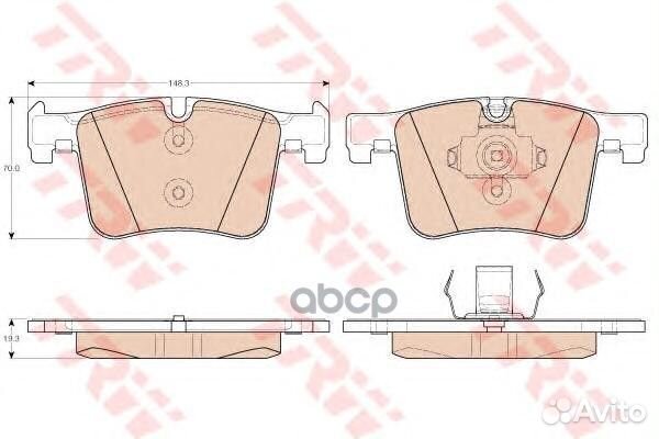 Колодки передние BMW 1 F20, 3 F30, X3 F25 GDB19