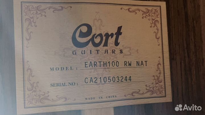 Акустическая гитара Cort Earth100 Nat Массив