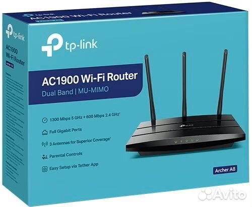 Wi-Fi роутер TP-Link Archer A8 AC1900