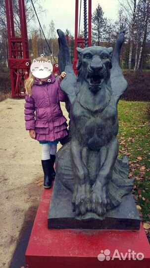 Пальто зимнее на девочку, размер 122