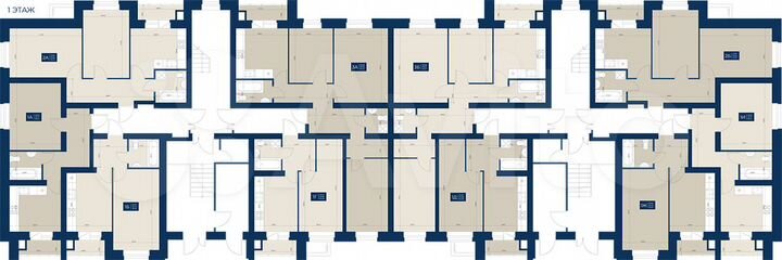 2-к. квартира, 51,7 м², 1/5 эт.