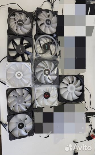 Вентилятор Микс RGB argb PWM Molex