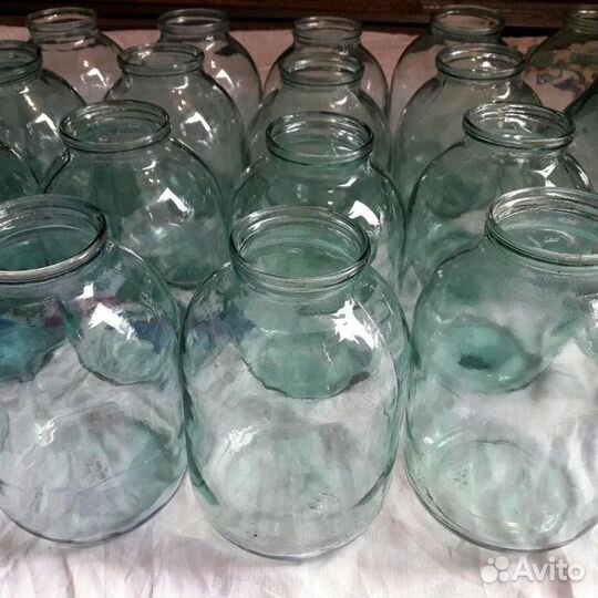 Банки стеклянные 3 л, 0,7 л (без крышки)