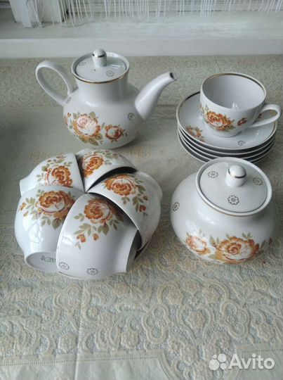 Чайный сервиз СССР. 14 предметов. Новый