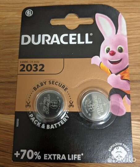 Батарейки Duracell CR2032 4шт/2шт