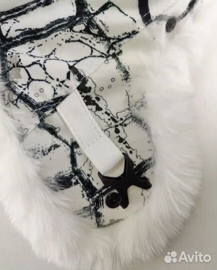 Теплая зимняя шапка - ушанка с искусственным мехом