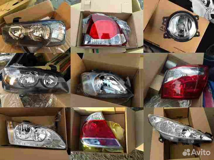 Стекло фары L для audi 80 (1986-1991)