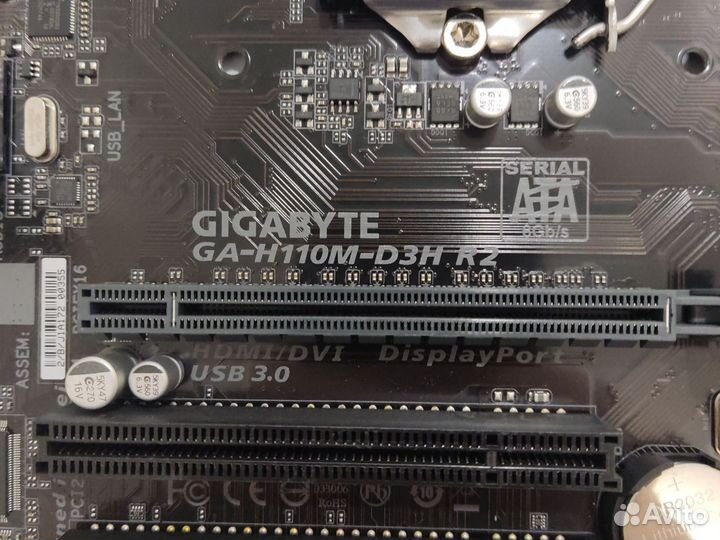 Материнская плата Gigabyte GA-H110M-D3H R2 1151