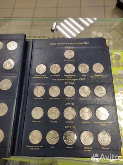 Монеты США Парки,Штаты, Президенты набором