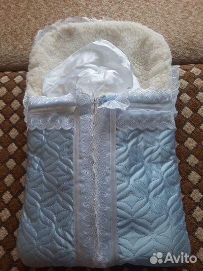 Конверт на выписку для мальчика зима