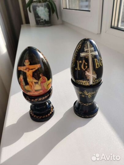 Яйцо пасхальное ручная работа 2 шт