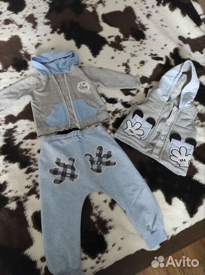 Комплект одежды 4в1 Турция, 9-12 месяцев