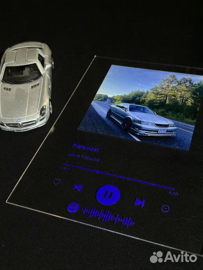 3D постер с песней Песня на стекле