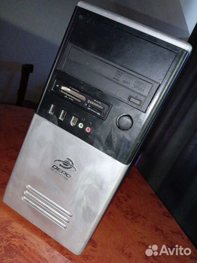 Офисный компьютер, Intel, Pentium, 4Gb, DDR2, HDD