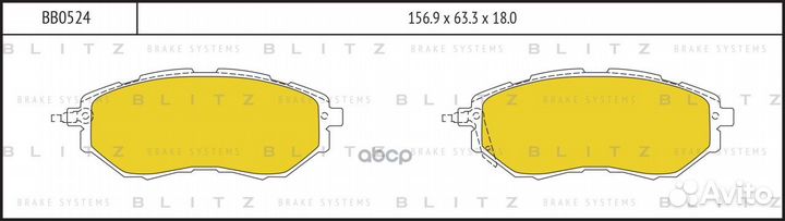 Колодки пер.subaru legacy, outback, tribeca 03